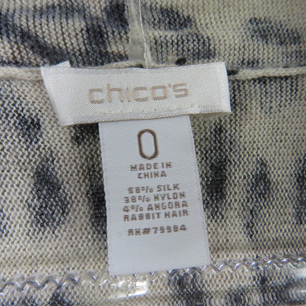 Chico's Leopard Cardigan Sweater - Picture 3 of 5